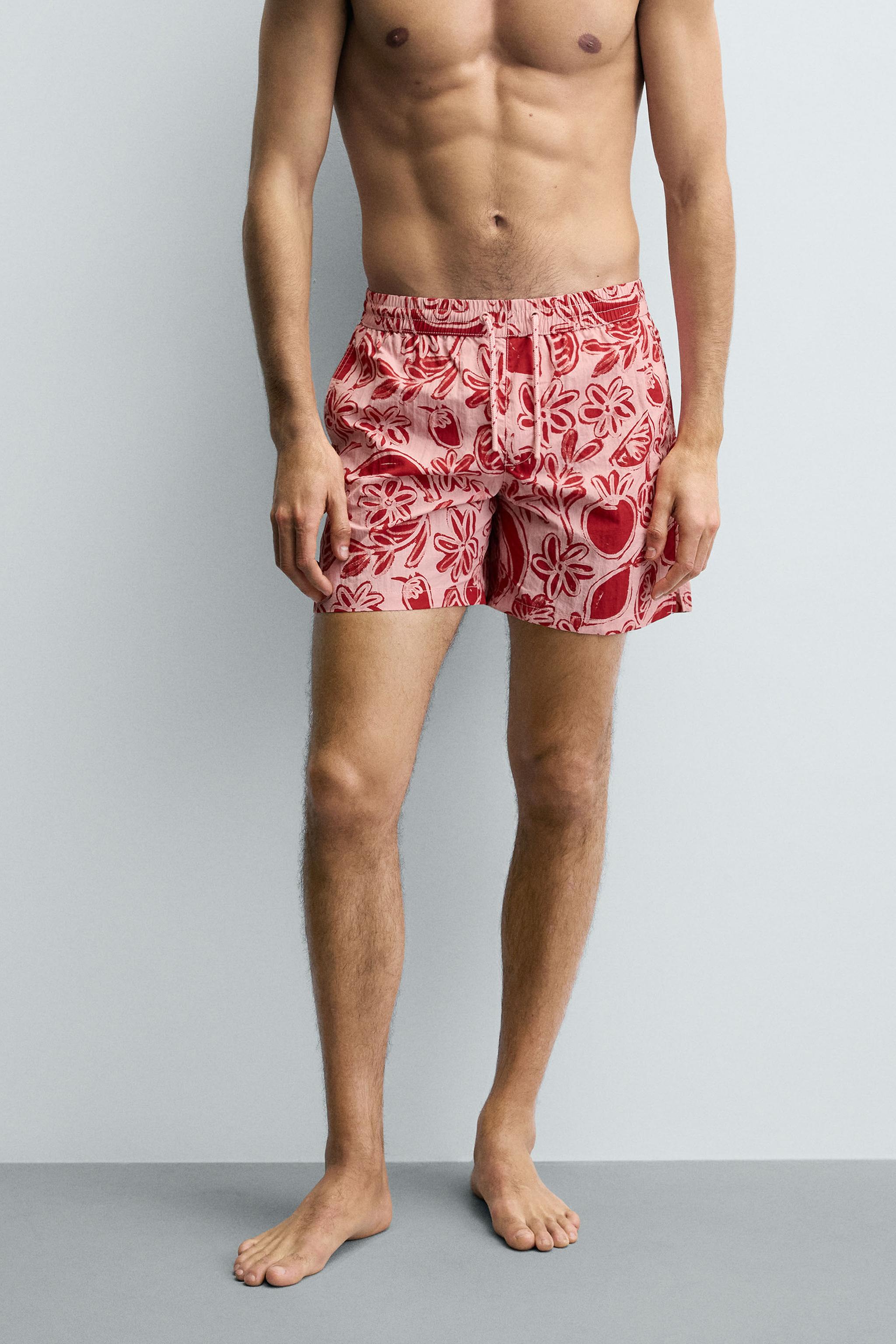 MAILLOT DE BAIN MI-LONG À IMPRIMÉ FRUITS